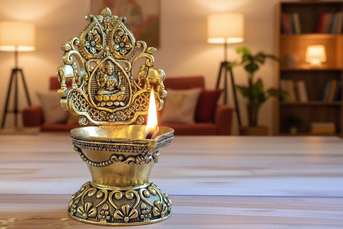 Handcrafted Brass Diwali Diyas — photo 6