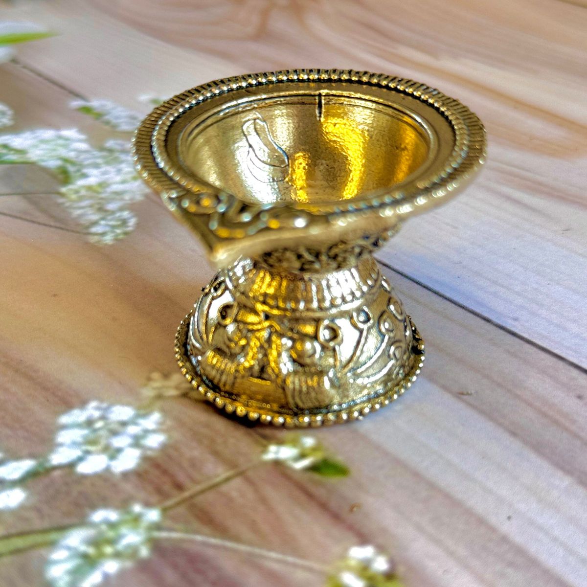 Handcrafted Brass Diwali Diyas — photo 2