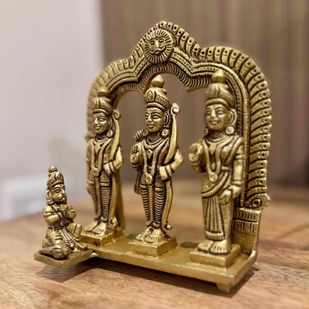 Premium Brass Antique Ram Darbar Idol — photo 3