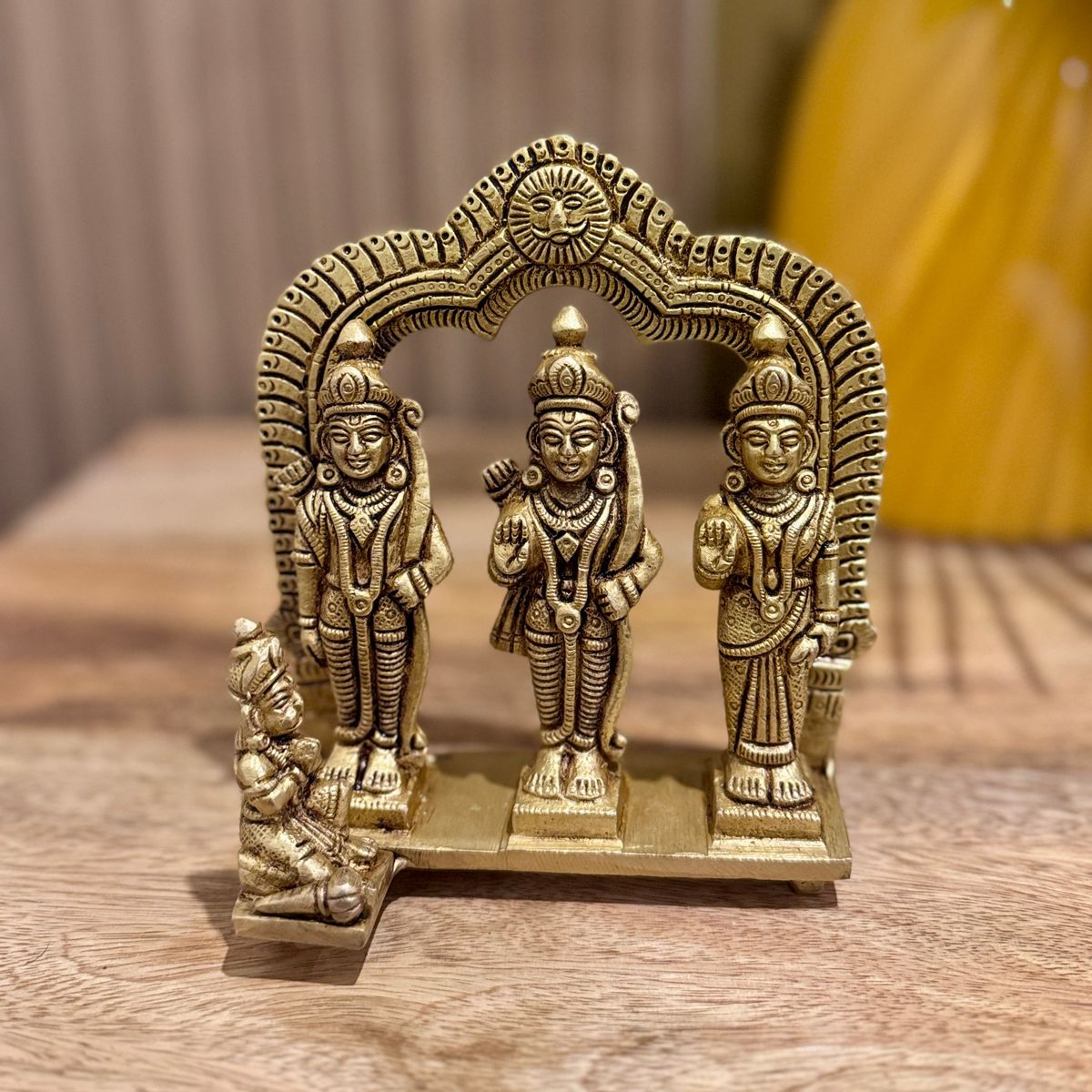 Premium Brass Antique Ram Darbar Idol — photo 5