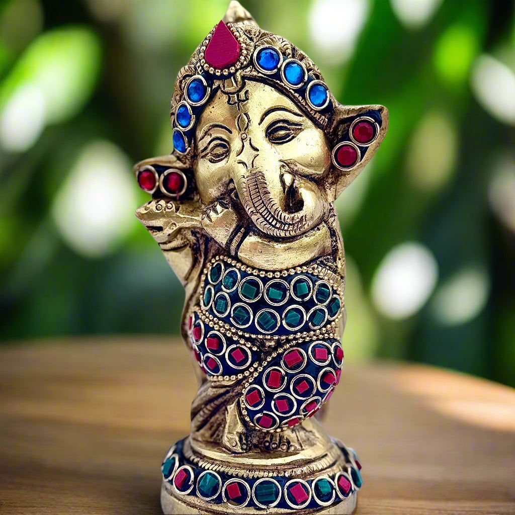 Premium Brass Baby Ganesha Idol