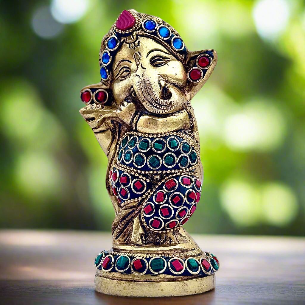 Premium Brass Baby Ganesha Idol — photo 2