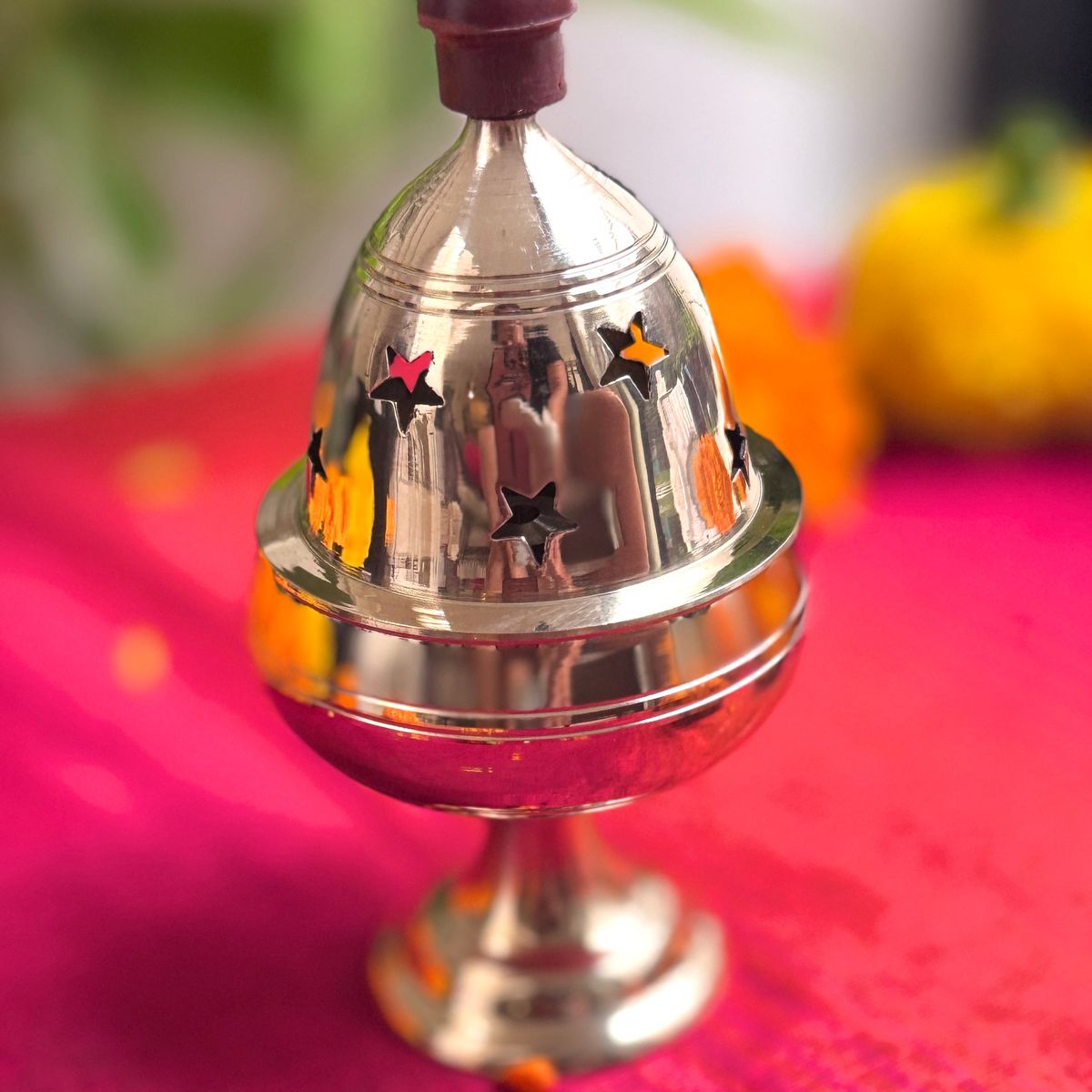 Premium Brass Lotus Diya — photo 5