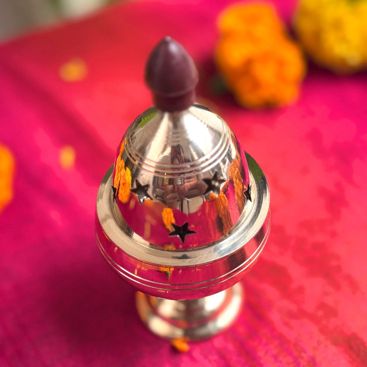 Premium Brass Lotus Diya — photo 6