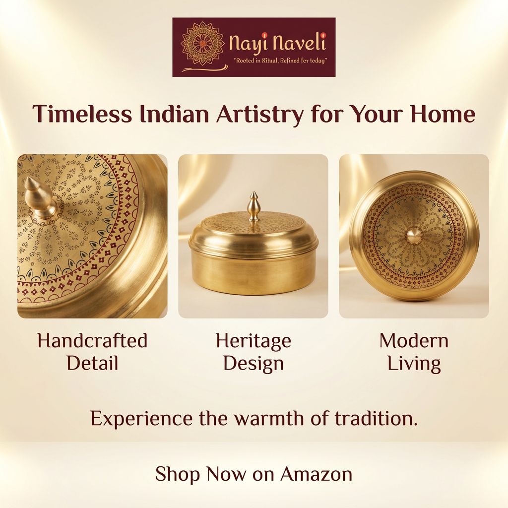 Premium Brass Roti Dabba — photo 3