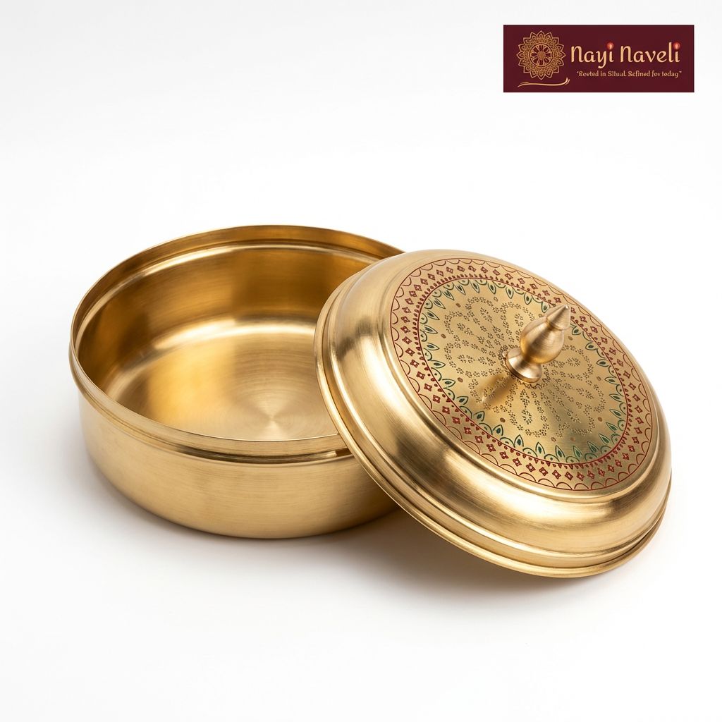 Premium Brass Roti Dabba — photo 5