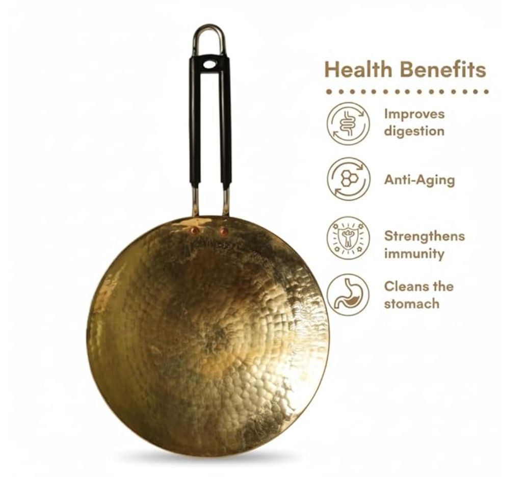 Premium Brass Roti Tawa - Hand Hammered — photo 3