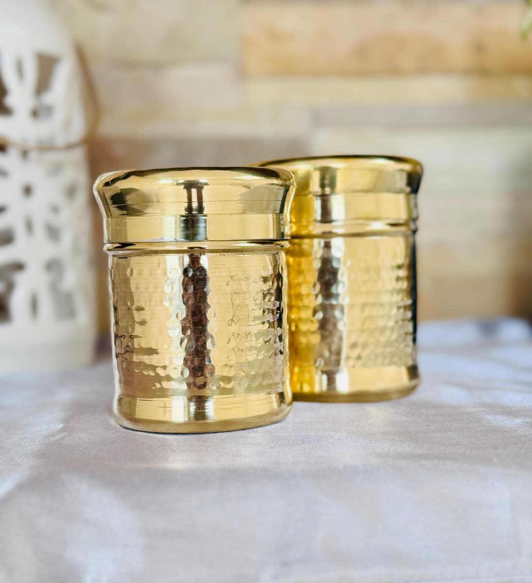 Premium Brass Storage Jar (Set of 2) — photo 3
