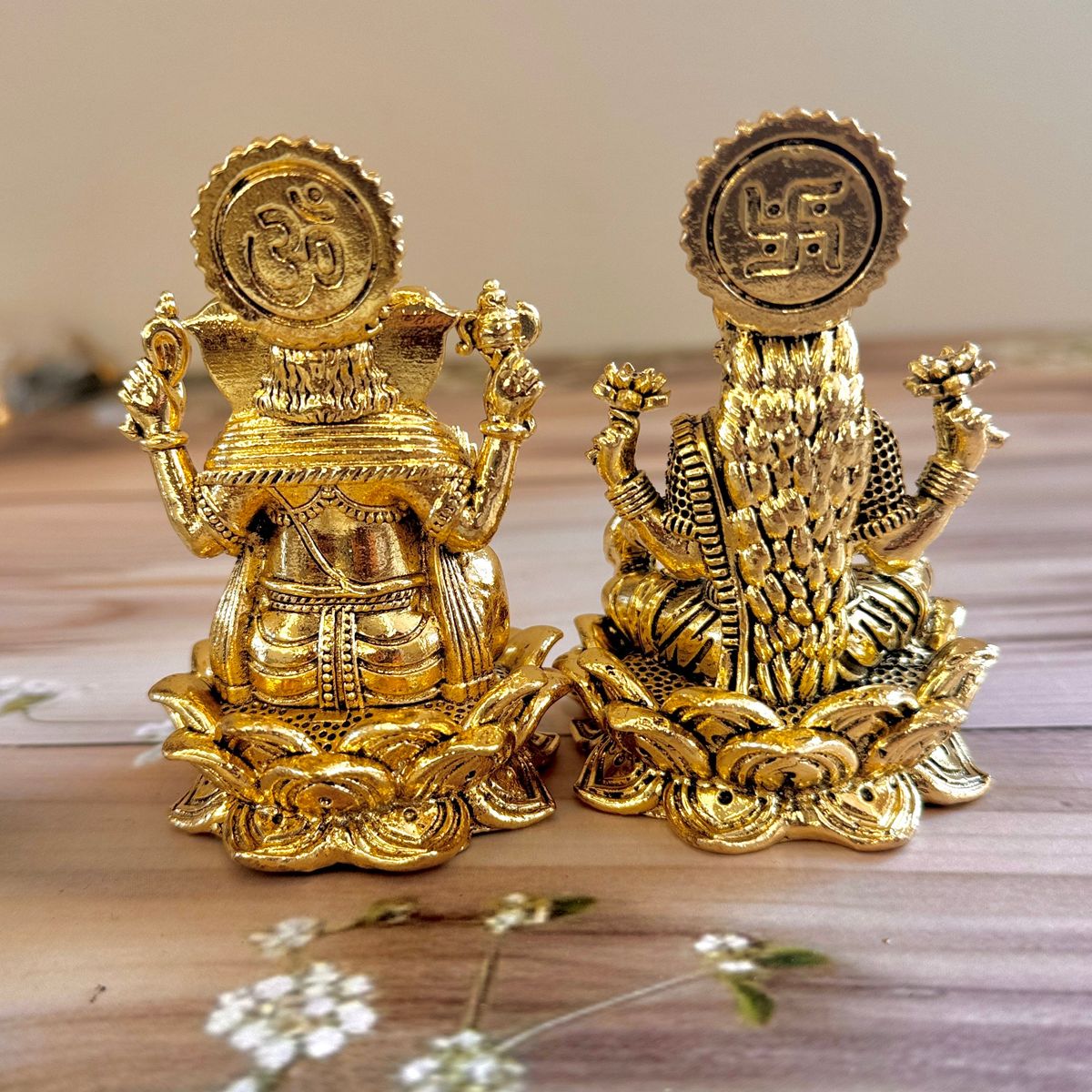 Premium Fine Brass Lakshmi Ganesha Idols — photo 4
