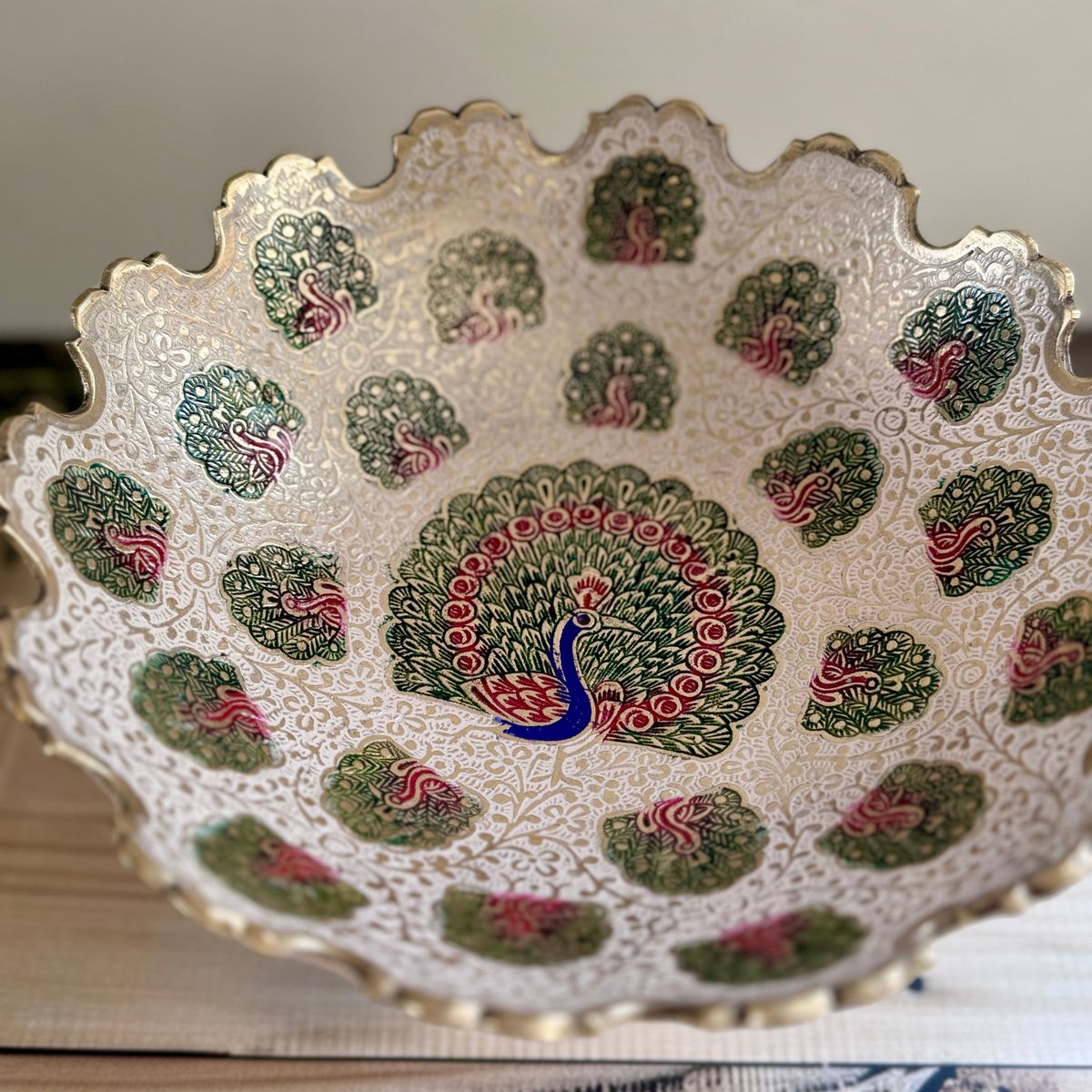 Premium Handcrafted Brass Fruit Bowl