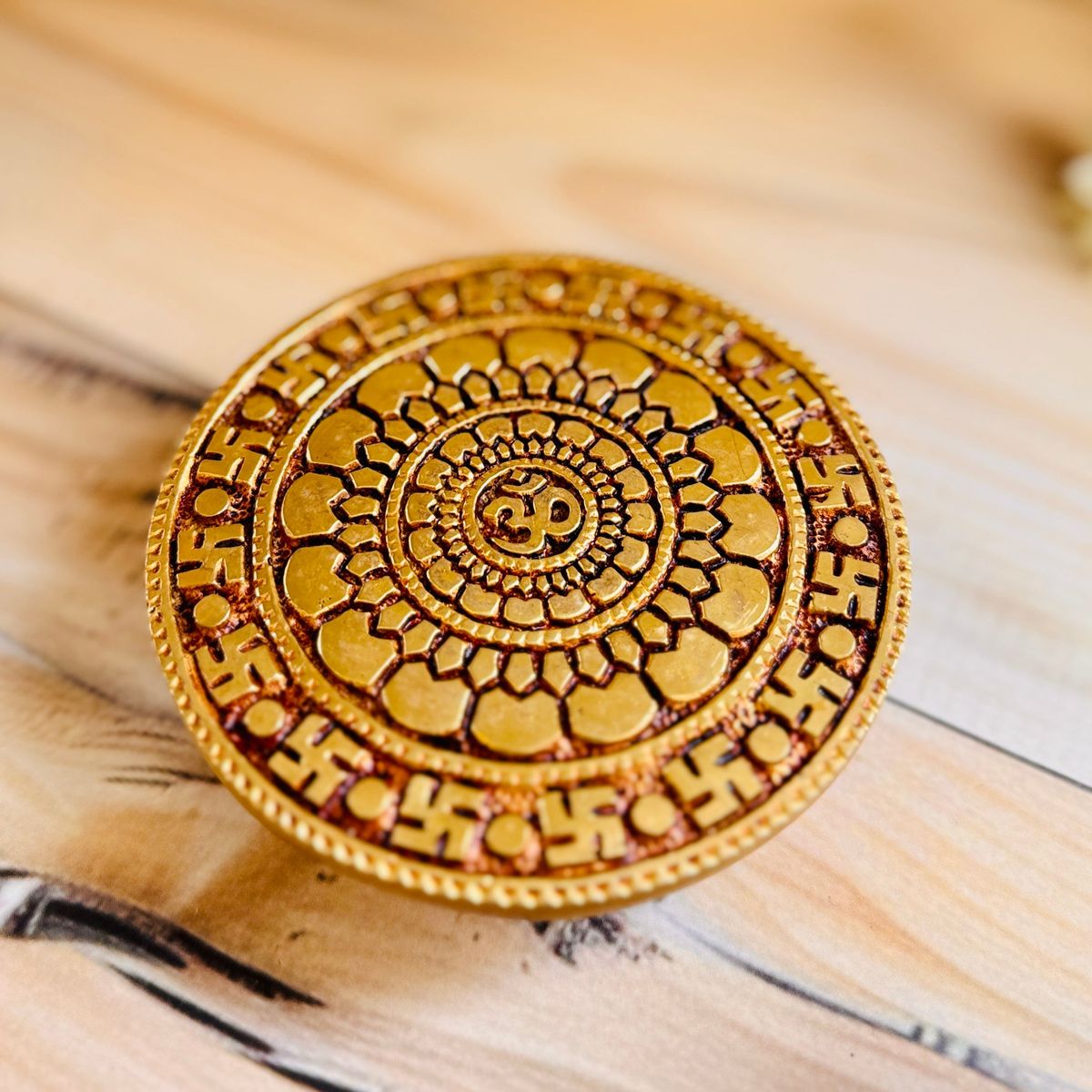 Premium Pure Brass Asana Chowki — photo 5