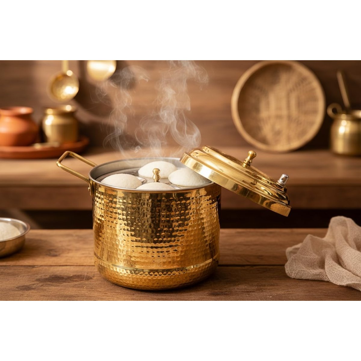 Pure Brass Idli Cooker