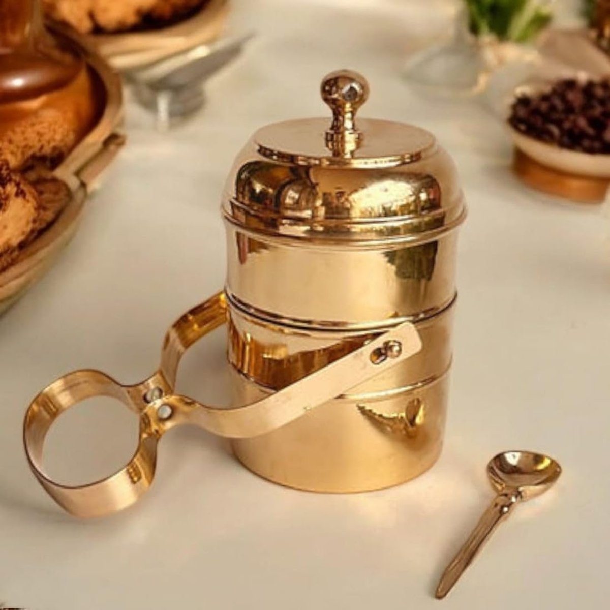 Pure Brass Tiffin Lunch Box, photo 3