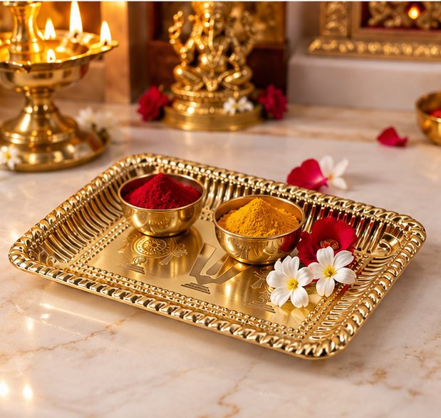Shanku Chakra Brass Plate — Design 2 — photo 3