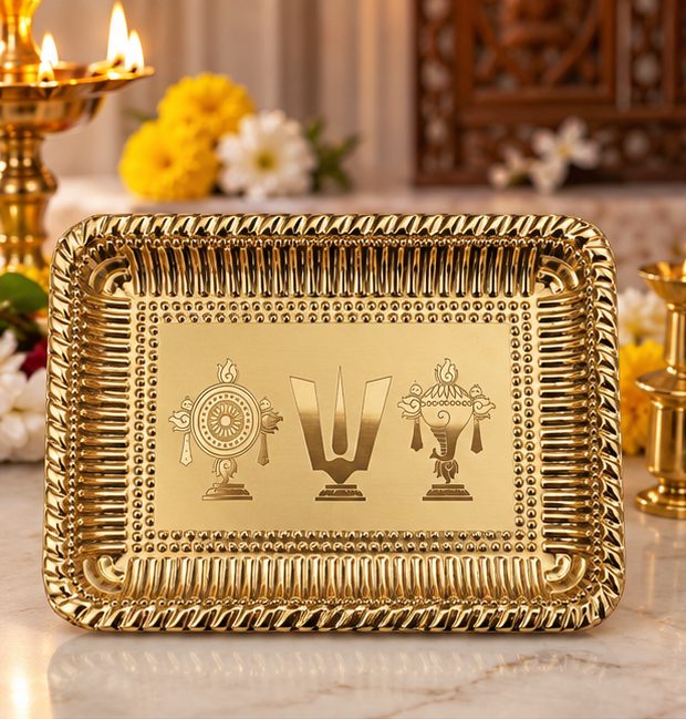 Shanku Chakra Brass Plate — Design 2 — photo 4