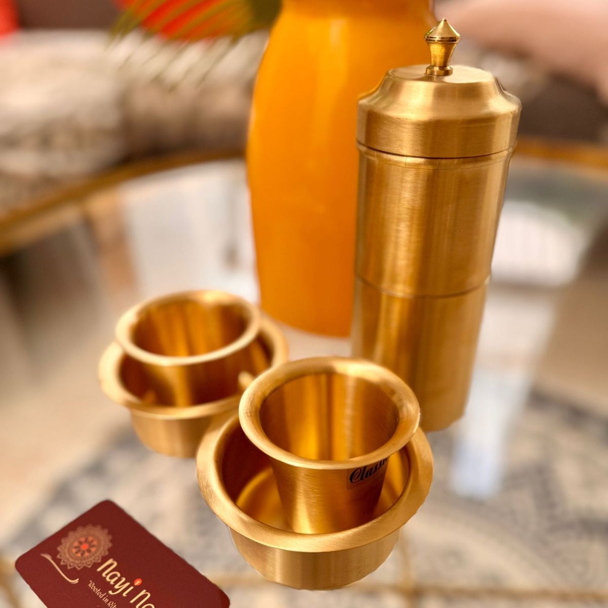South Indian Brass Filter and Dabra Set (Bigger, Better Edition) — photo 3
