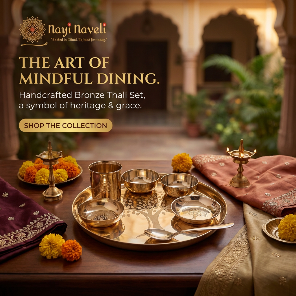 Bronze Thali Set Tree of Life