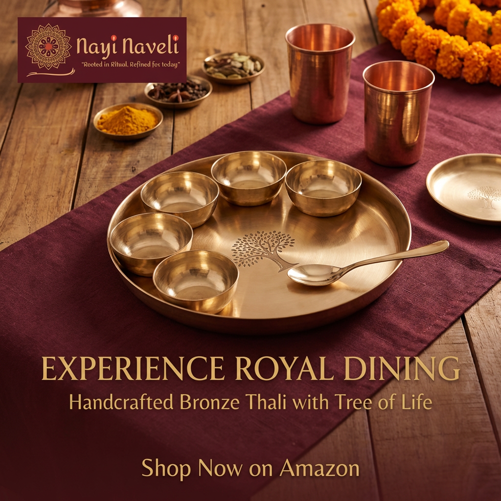 Bronze Thali Set Tree of Life