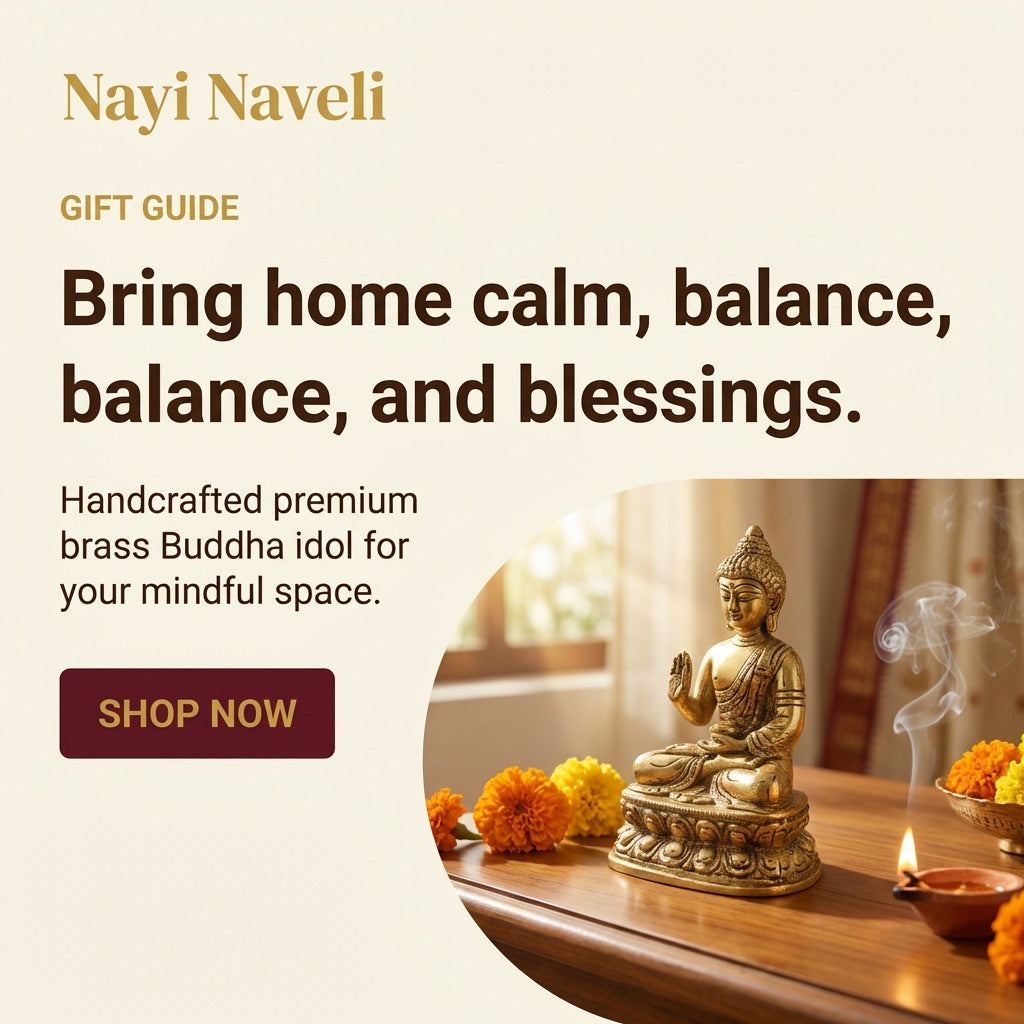 🪔 Premium Brass Buddha Idol | Gift