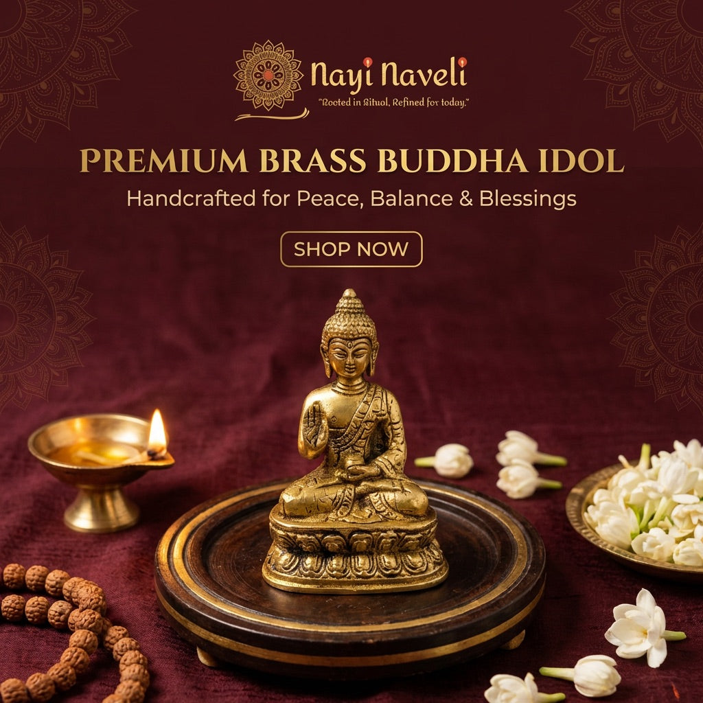 🪔 Premium Brass Buddha Idol | Gift