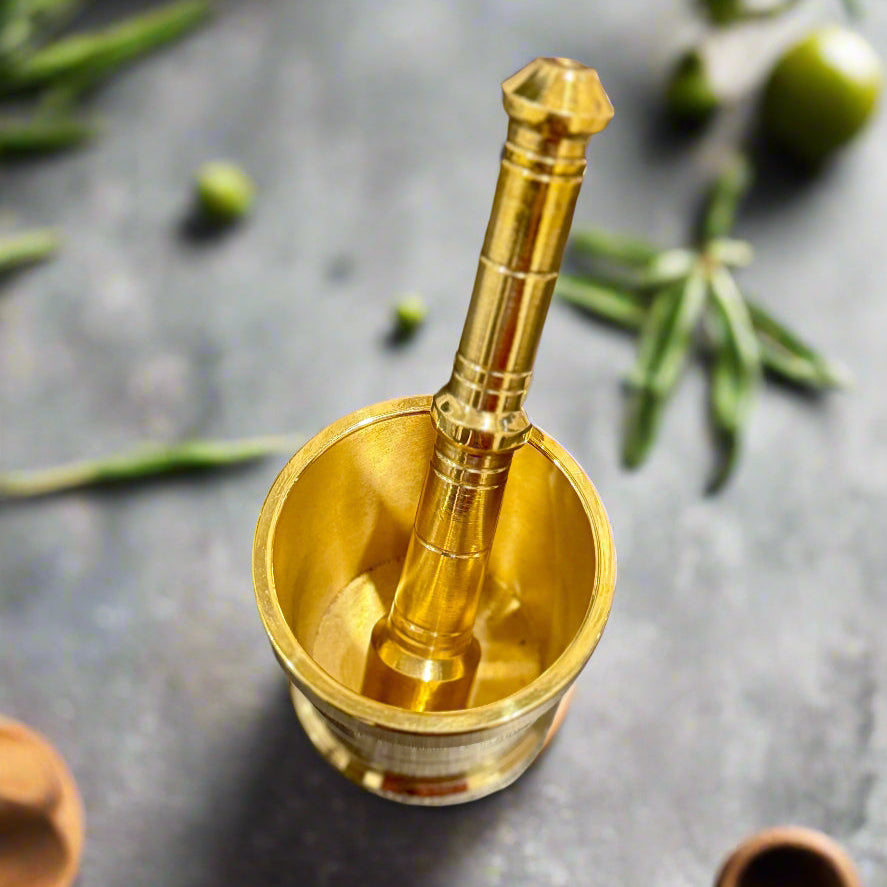 Brass Mortar & Pestle