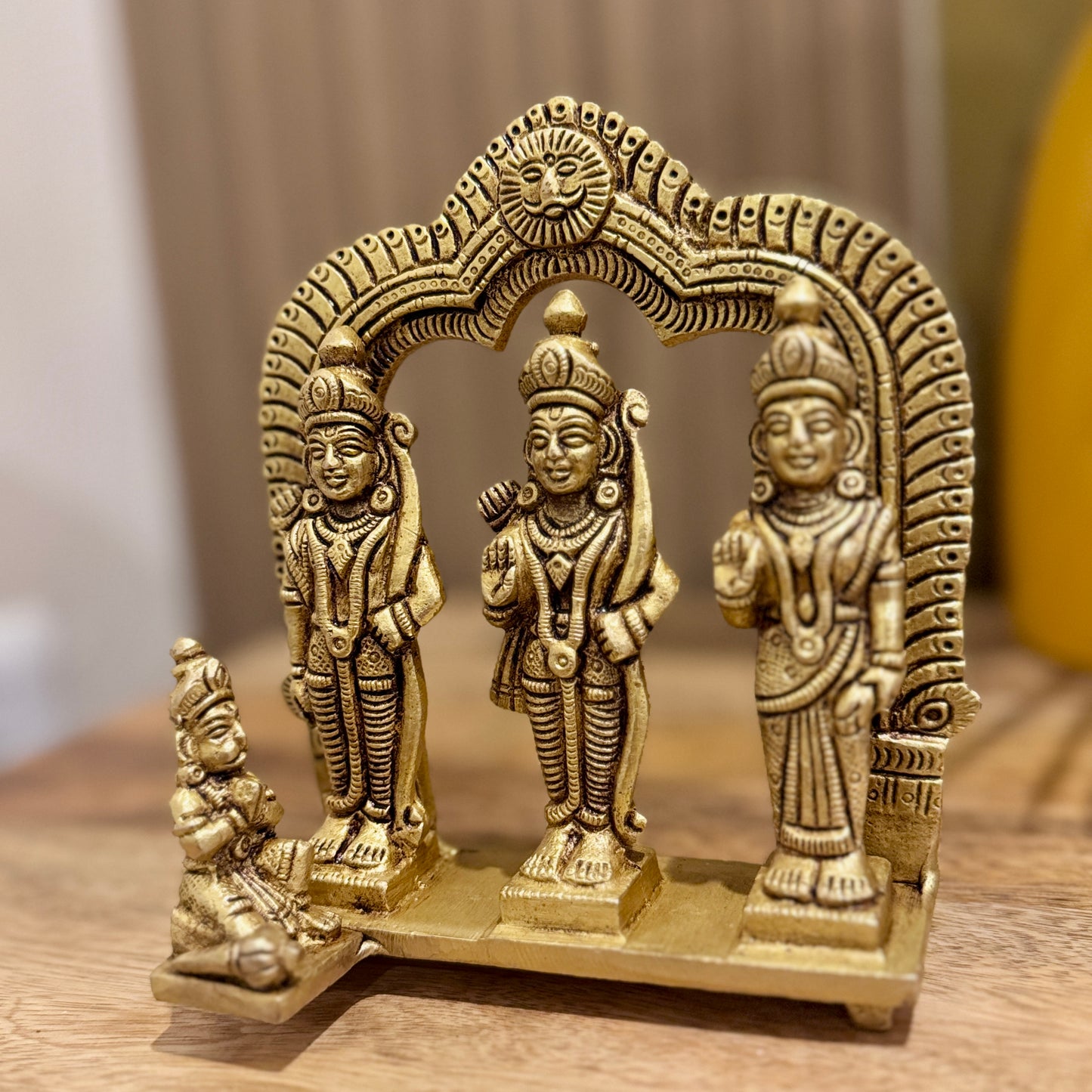 Premium Brass Antique Ram Darbar Idol – Intricately Handcrafted | Made in India
