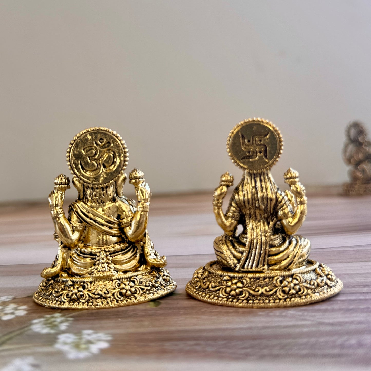 Premium Fine Brass Lakshmi Ganesha Idols