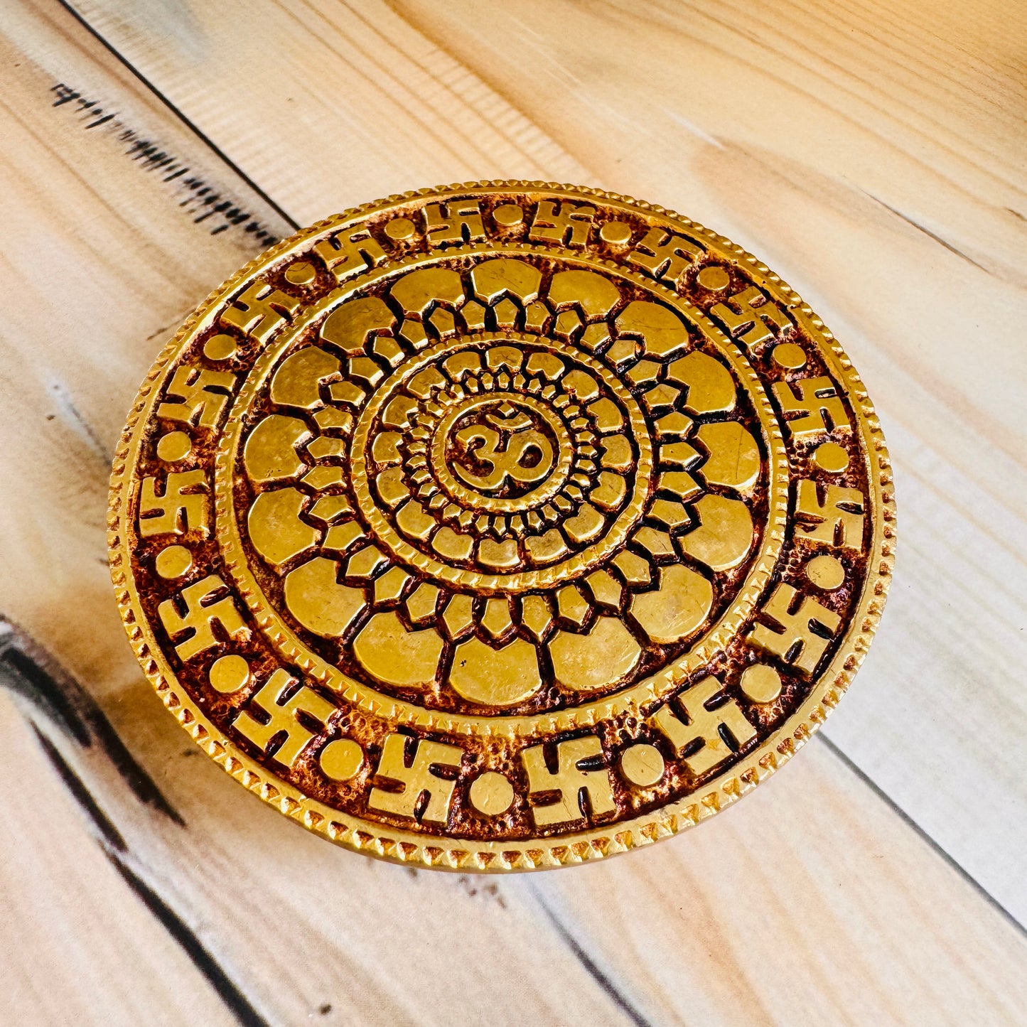 Premium Pure Brass Asana Chowki