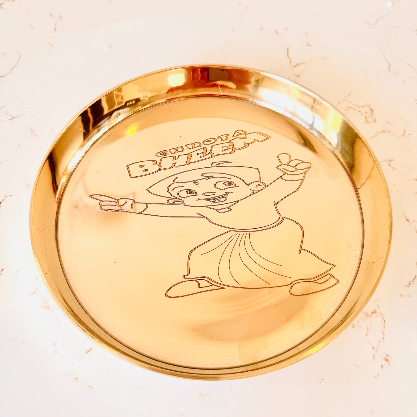 Premium Bronze Baby Thali Set (Two Elegant Designs)