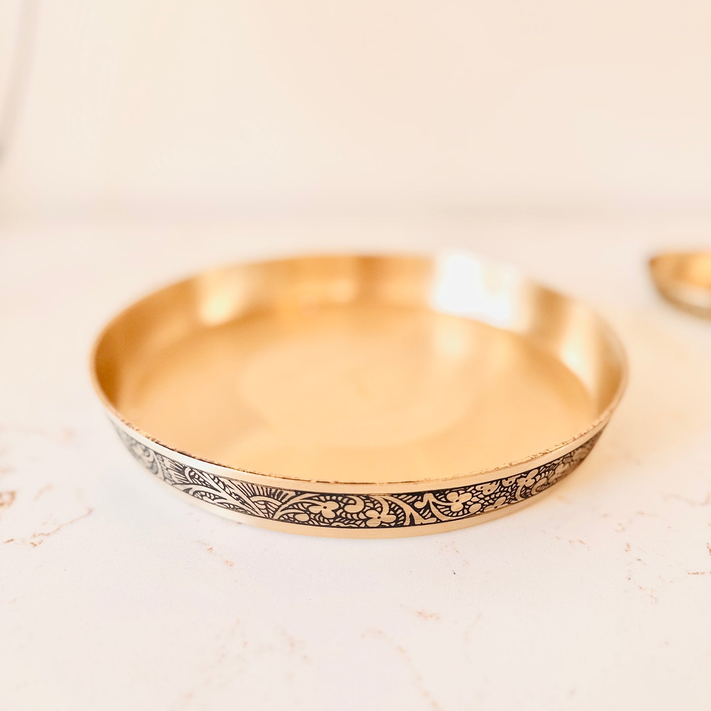Premium Bronze Baby Thali Set (Two Elegant Designs)