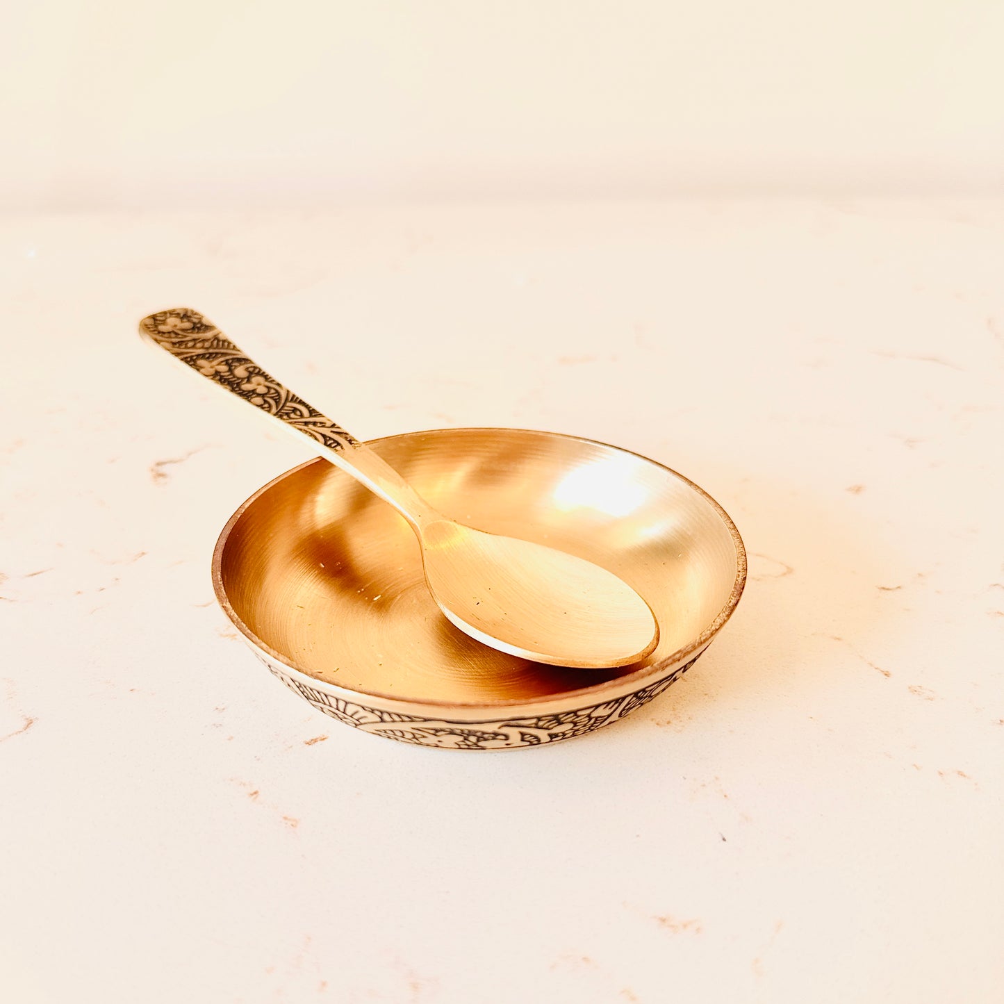 Premium Bronze Baby Thali Set (Two Elegant Designs)