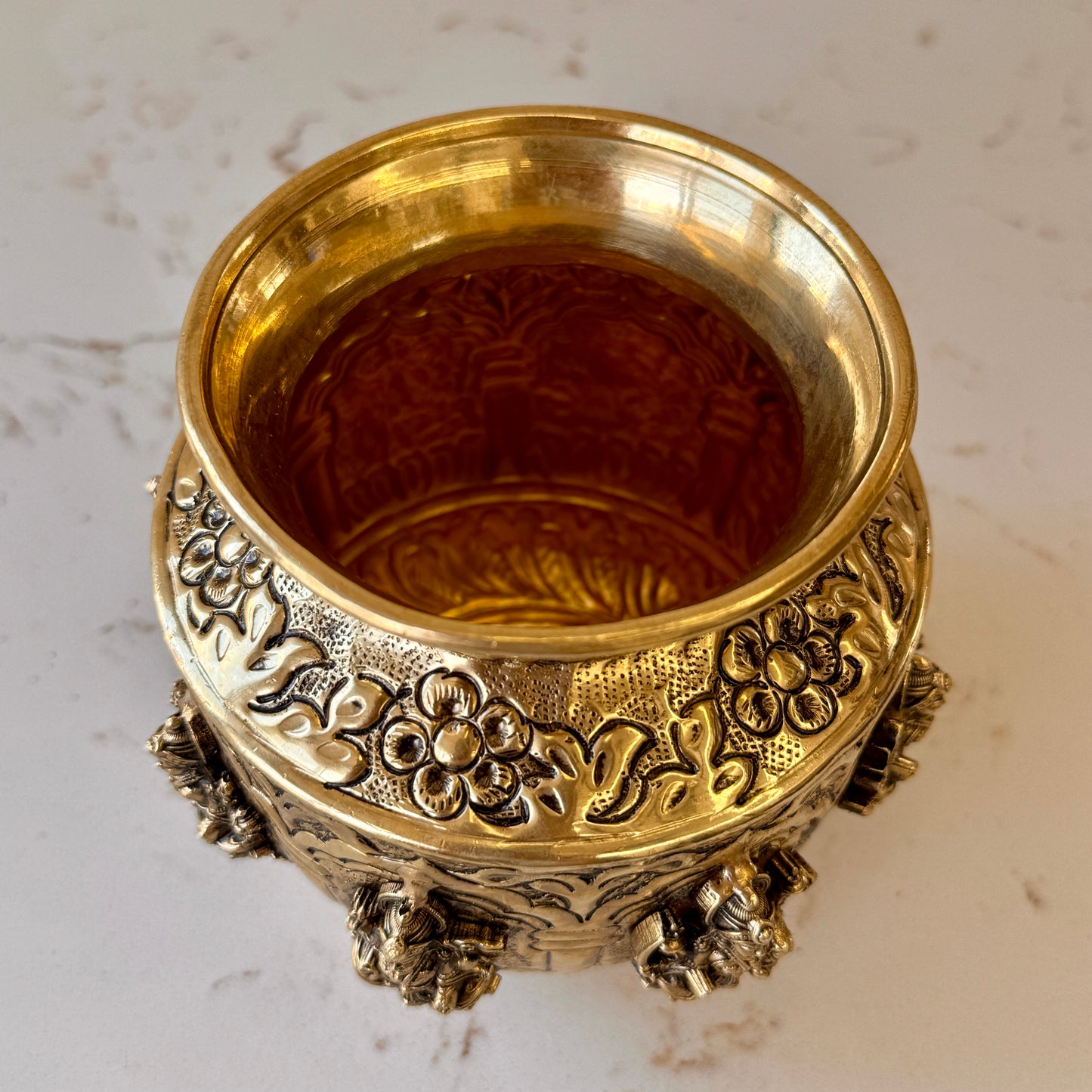 Premium Pure Brass Kalash / Lota (Handcrafted & Intricately Detailed)