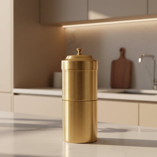 ☕ Premium South Indian Coffee Filter – Matte Finish (Sizes 1–4)