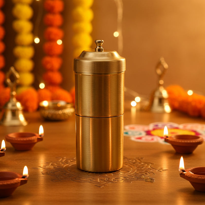 ☕ Premium South Indian Coffee Filter – Matte Finish (Sizes 1–4)