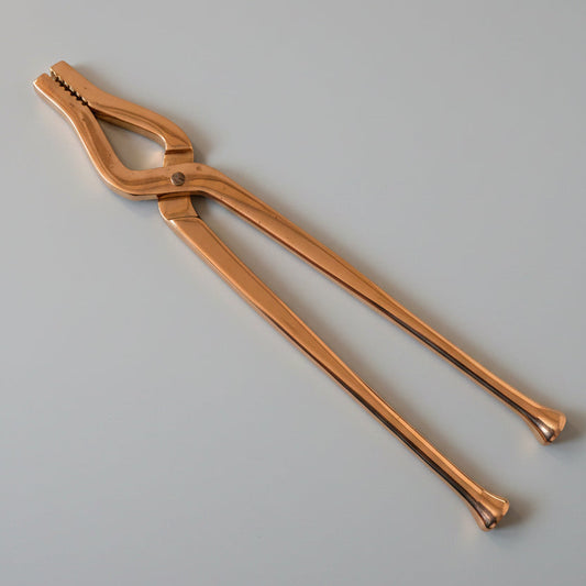 Nayi Naveli Premium Brass Pakkad (10.5 Inch) | Traditional Kitchen Tong for Hot Cookware & Vessels