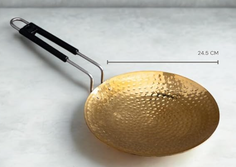 Premium Brass Roti Tawa – Hand Hammered Design