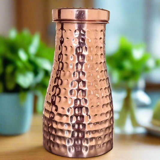 Copper Water Pot with Glass Lid